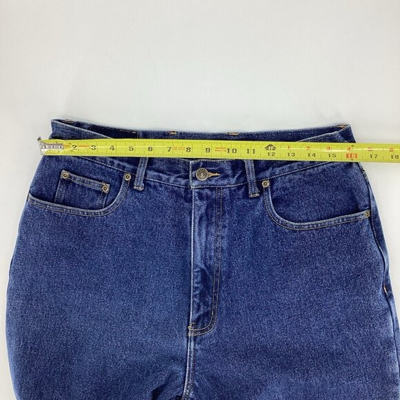 Eddie Bauer Women Flannel-Lined Denim Jean Boyfriend Relaxed Sz 14 Tall MSRP $99 - Picture 12 of 12